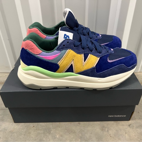 New Balance 5740 Blue Yellow Green White Sneakers M5740SSG Men’s multi size - Picture 3 of 5